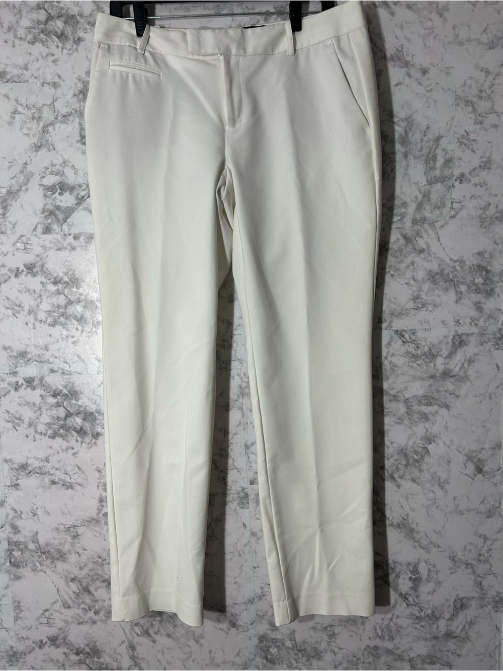 Banana Republic Men's White Tailored Dress Pants